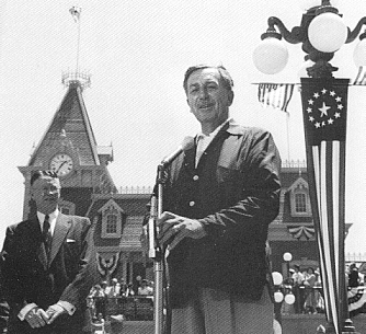 Walt Disney opening Disneyland